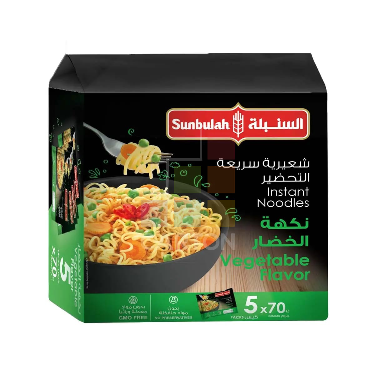 Sunbulah Instant Noodles Vegetable Flavour 70gm